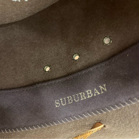 Vintage Broner Outback Crushable 100% Wool Brown Hat  SIZE Medium 8” - Picture 6 of 9